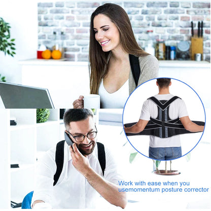 Adjustable Back & Shoulders Support Brace