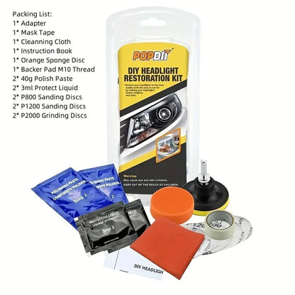 DIY Car Headlight Restoration Kit