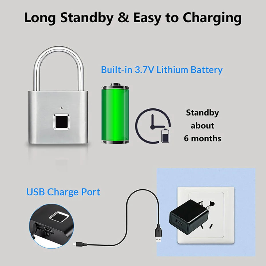 Smart Fingerprint Padlock