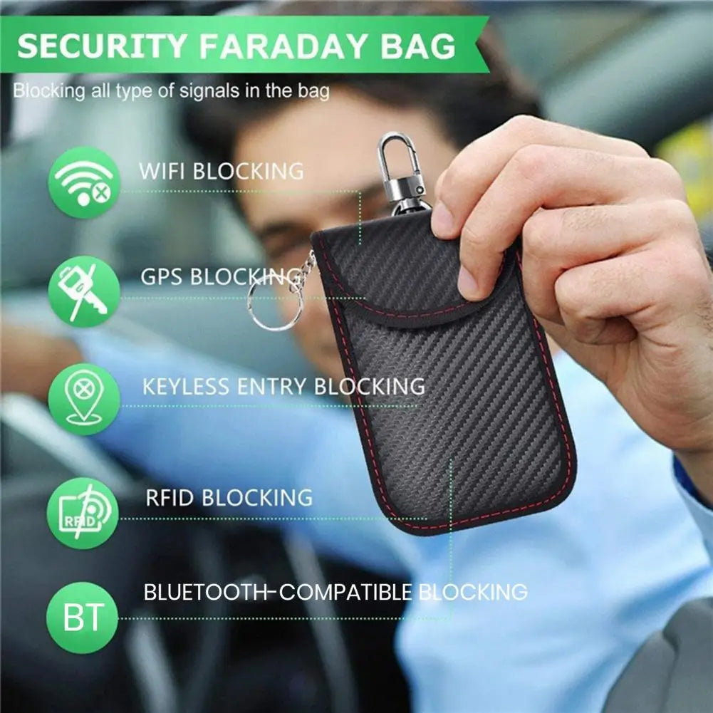 Car Key Anti-Theft Faraday Pouch